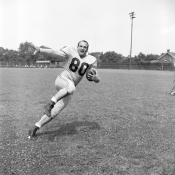 photo of football player, Merle Hapes 